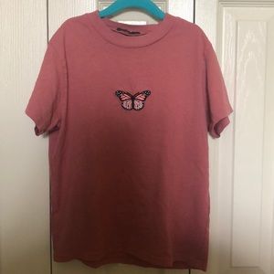 brandy melville butterfly tee
